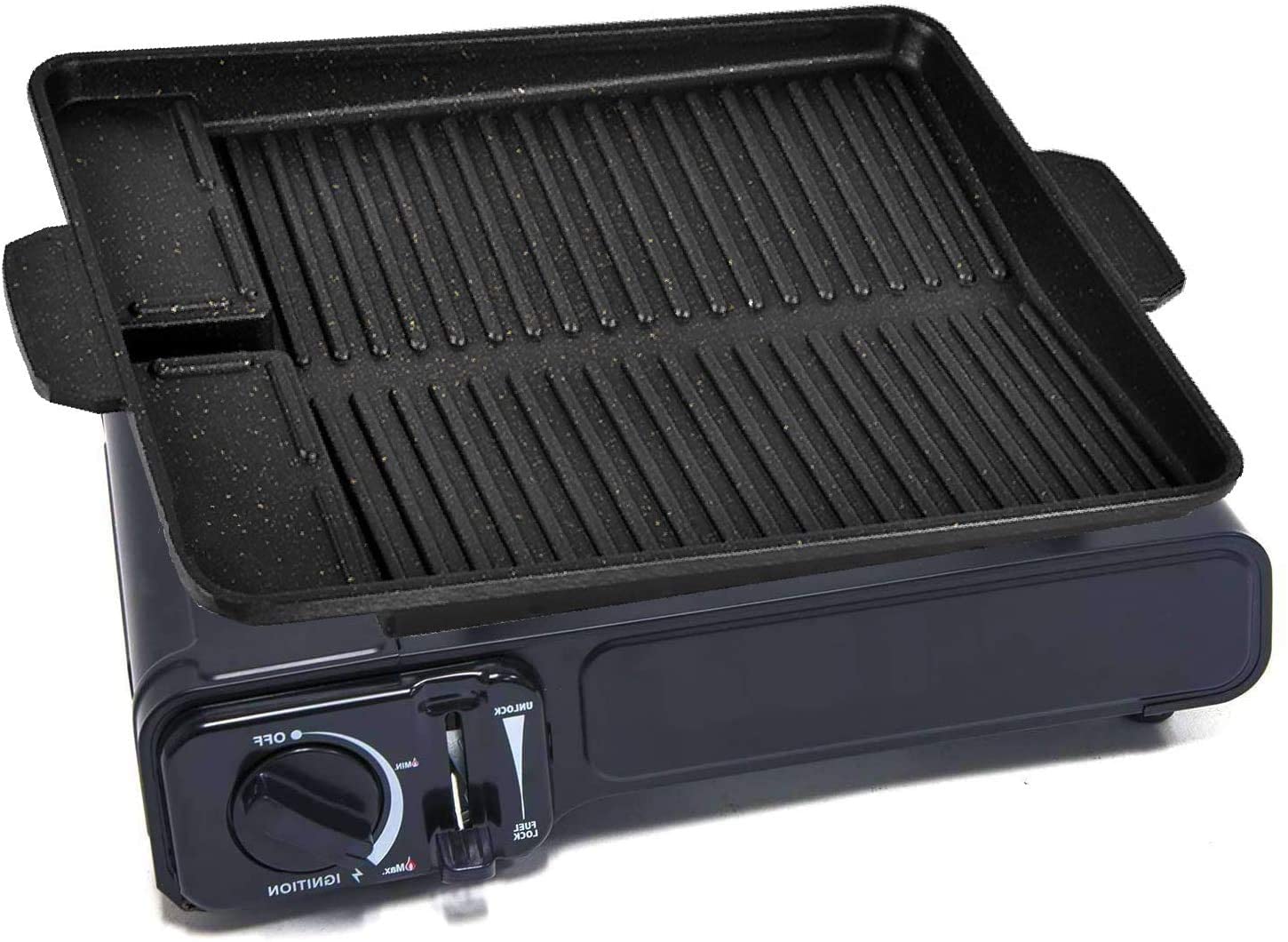 Buy Korean Double Burner Butane Camping Stove With Bbq Grill Hotplate-burger  Tray Online in UAE