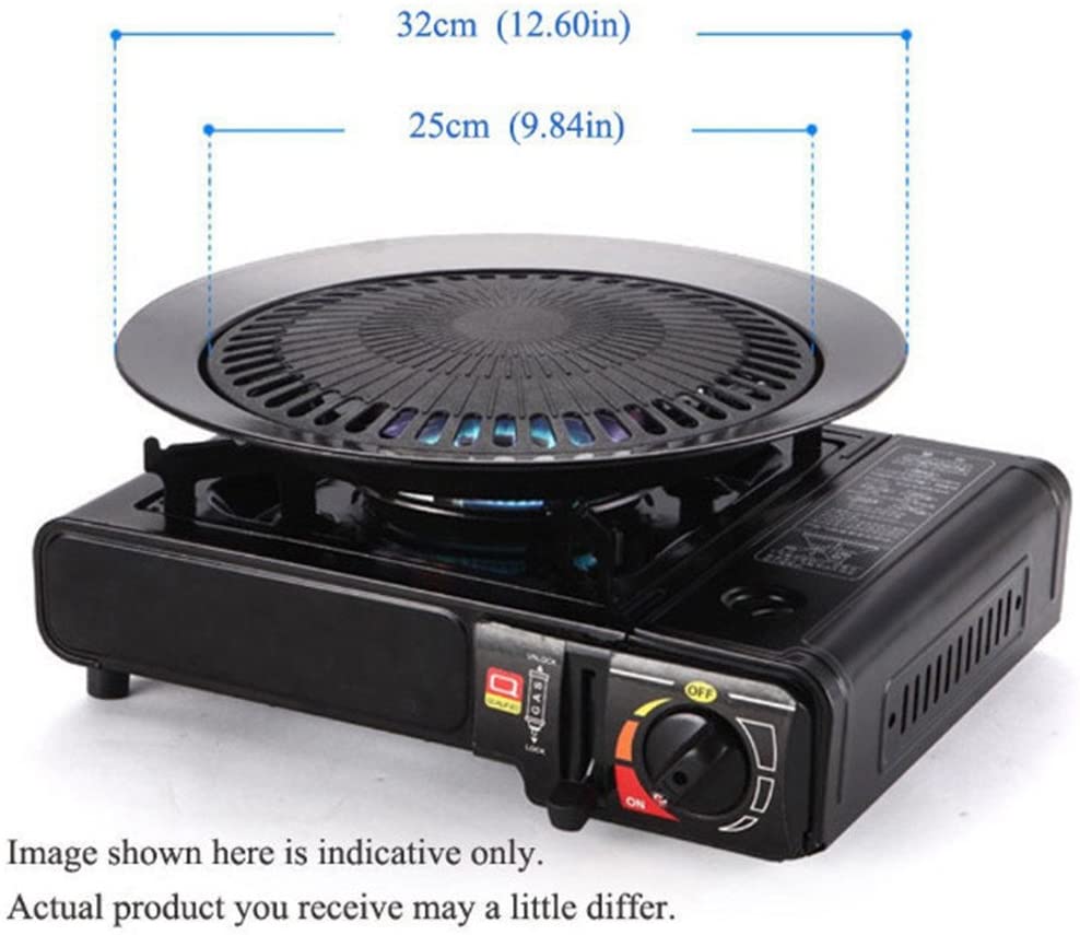 Buy Korean Double Burner Butane Camping Stove With Bbq Grill Hotplate-burger  Tray Online in UAE